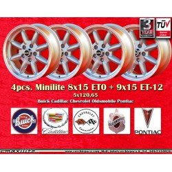 4 wheels Minilite 8x15 +...