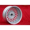 1 cerchio BBS 7x16 4x100 BMW Volkswagen Opel Mazda Audi serie 3 E21 E30 Kadett Manta Ascona MX-5 MX5 Golf Passat silver