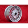 1 cerchio BBS 7x16 4x100 BMW Volkswagen Opel Mazda Audi serie 3 E21 E30 Kadett Manta Ascona MX-5 MX5 Golf Passat silver