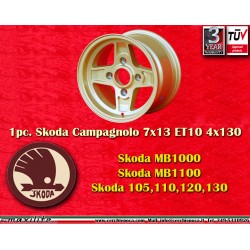 1 cerchio Campagnolo 7x13 4x130 Lancia Fulvia Zagato Coupe gold