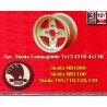 1 jante Campagnolo 7x13 4x130 Lancia Fulvia Zagato Coupe gold