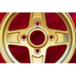 1 wheel Campagnolo 7x13 4x130 Lancia Fulvia Zagato Coupe gold