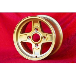 1 Felge Campagnolo 7x13 4x130 Lancia Fulvia Zagato Coupe gold