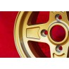 1 wheel Campagnolo 7x13 4x130 Lancia Fulvia Zagato Coupe gold