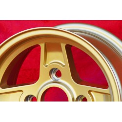 1 cerchio Campagnolo 7x13 4x130 Lancia Fulvia Zagato Coupe gold