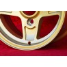 1 jante Campagnolo 7x13 4x130 Lancia Fulvia Zagato Coupe gold