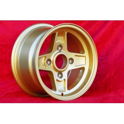 1 wheel Campagnolo 7x13 4x130 Lancia Fulvia Zagato Coupe gold