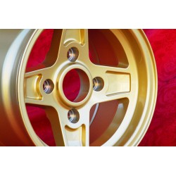 1 wheel Campagnolo 7x13 4x130 Lancia Fulvia Zagato Coupe gold