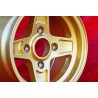 1 wheel Campagnolo 7x13 4x130 Lancia Fulvia Zagato Coupe gold