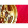 1 wheel Campagnolo 7x13 4x130 Lancia Fulvia Zagato Coupe gold