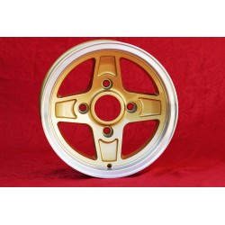 1 cerchio Campagnolo 8x13 4x130 Lancia Fulvia Zagato Coupe gold/diamond cut