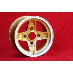 1 cerchio Campagnolo 8x13 4x130 Lancia Fulvia Zagato Coupe gold/diamond cut