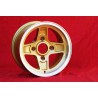 1 Felge Campagnolo 8x13 4x130 Lancia Fulvia Zagato Coupe gold/diamond cut