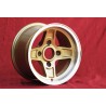 1 Felge Campagnolo 8x13 4x130 Lancia Fulvia Zagato Coupe gold/diamond cut