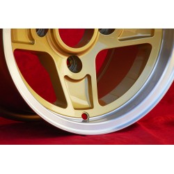 1 cerchio Campagnolo 8x13 4x130 Lancia Fulvia Zagato Coupe gold/diamond cut