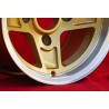 1 cerchio Campagnolo 8x13 4x130 Lancia Fulvia Zagato Coupe gold/diamond cut