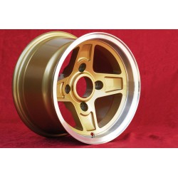 1 Felge Campagnolo 8x13 4x130 Lancia Fulvia Zagato Coupe gold/diamond cut