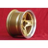 1 cerchio Campagnolo 8x13 4x130 Lancia Fulvia Zagato Coupe gold/diamond cut