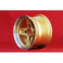 1 cerchio Campagnolo 8x13 4x130 Lancia Fulvia Zagato Coupe gold/diamond cut