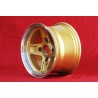 1 jante Campagnolo 8x13 4x130 Lancia Fulvia Zagato Coupe gold/diamond cut