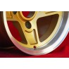 1 Felge Campagnolo 8x13 4x130 Lancia Fulvia Zagato Coupe gold/diamond cut