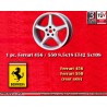 1 cerchio 550 8.5x18 5x108 Ferrari 456 550 silver