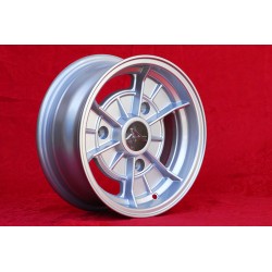 1 cerchio Alpine 5.5x13 3x150 Renault R12 R15 R16 R17 silver