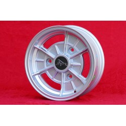 1 cerchio Alpine 5.5x13 3x150 Renault R12 R15 R16 R17 silver