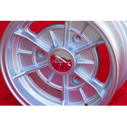 1 cerchio Alpine 5.5x13 3x150 Renault R12 R15 R16 R17 silver