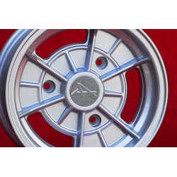 4 Felgen Alpine 5.5x13 3x150 Renault R12 R15 R16 R17 silver