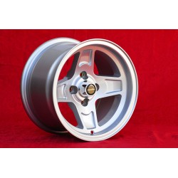 1 cerchio Campagnolo 8x13 4x100 BMW Opel BMW 1502-2002 tii  E21 Opel Kadett B C Manta Ascona A B GT Rekord C silver