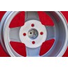 1 cerchio Campagnolo 8x13 4x100 BMW Opel BMW 1502-2002 tii  E21 Opel Kadett B C Manta Ascona A B GT Rekord C silver