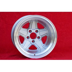 1 cerchio Penta 12x15 5x112 Mercedes w107 w108 w109 Red Pig 300 SEL silver/diamond cut