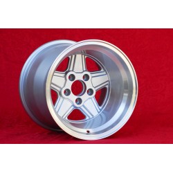 1 Felge Penta 12x15 5x112 Mercedes w107 w108 w109 Red Pig 300 SEL silver/diamond cut