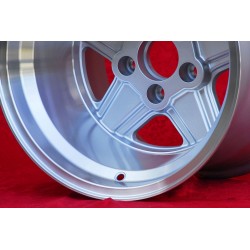 1 Felge Penta 12x15 5x112 Mercedes w107 w108 w109 Red Pig 300 SEL silver/diamond cut