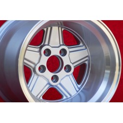 2 cerchi Penta 12x15 5x112 Mercedes w107 w108 w109 Red Pig 300 SEL silver/diamond cut