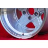 2 cerchi Penta 12x15 5x112 Mercedes w107 w108 w109 Red Pig 300 SEL silver/diamond cut