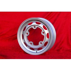 1 cerchio OE alloy 5x15 5x205 Porsche Volkswagen 356 AB Volkswagen Beetle Karmann Ghia Bus T1 T2a silver