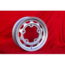 1 cerchio OE alloy 5x15 5x205 Porsche Volkswagen 356 AB Volkswagen Beetle Karmann Ghia Bus T1 T2a silver