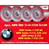 4 Felgen BBS 7x16 5x120 BMW M3 E30 5 E12 E28 E34 6 E24 7 E23 E32 E3 E9 silver