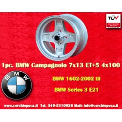 1 Felge Campagnolo 7x13 4x100 BMW Opel Volkswagen  1502 1602 1802 2002 tii 3 E21 Kadett B-C Manta Ascona A-B GT Olympia 