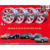 4 wheels Minilite 5.5x15 5x130 Porsche 356C C SC Porsche 911 912 silver/diamond cut