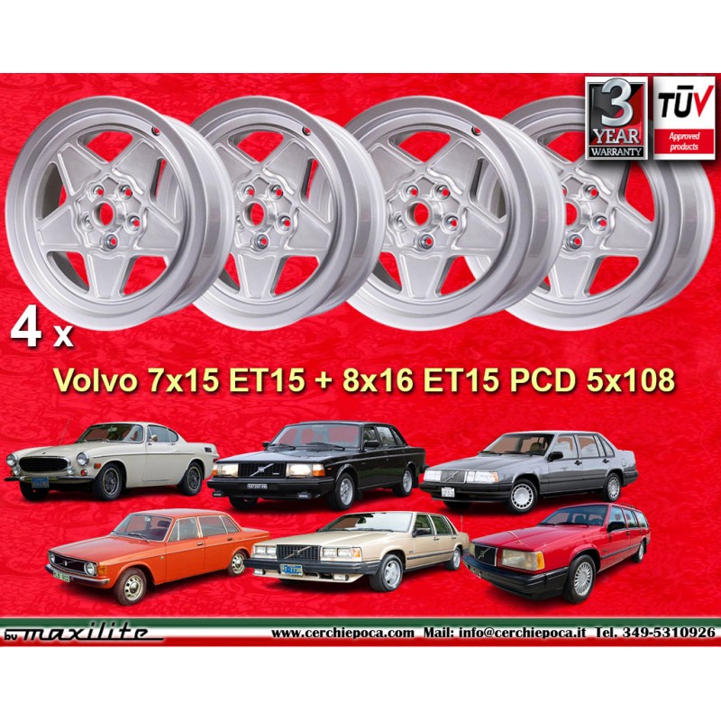 4 wheels 308 7x16 + 8x16 5x108 Ferrari Volvo Ferrari 208 308 328 w o ABS Mondial 8 Mondial 3 2 w o ABS Volvo 140 160 240