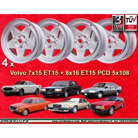 4 jantes 308 7x16 + 8x16 5x108 Ferrari Volvo Ferrari 208 308 328 w o ABS Mondial 8 Mondial 3 2 w o ABS Volvo 140 160 240