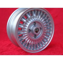 1 cerchio Millerighe 6x14 4x98 Alfa Romeo Alfetta GTV Giulietta Alfasud Arna 33 75 90 silver