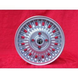 1 Felge Millerighe 6x14 4x98 Alfa Romeo Alfetta GTV Giulietta Alfasud Arna 33 75 90 silver