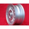 4 jantes Millerighe 6x14 4x98 Alfa Romeo Alfetta GTV Giulietta Alfasud Arna 33 75 90 silver