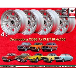 4 wheels Minilite 7x13 4x100 BMW Opel Volkswagen  1502 1602 1802 2002 tii 3 E21 Kadett B-C Manta Ascona A-B GT Olympia A