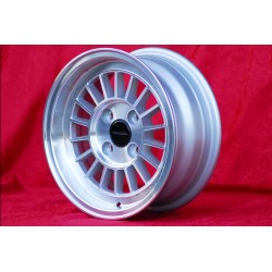 1 Felge WCHE 5.5x13 4x100 BMW Opel 1502-2002 tii 3 E21 Kadett B-C Manta Ascona A-B GT Olympia A Rekord C silver/diamond