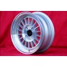 1 cerchio WCHE 5.5x13 4x100 BMW Opel 1502-2002 tii 3 E21 Kadett B-C Manta Ascona A-B GT Olympia A Rekord C silver/diamon